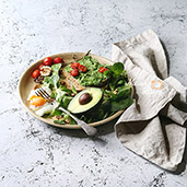 Vegetarian sandwiches with avocado